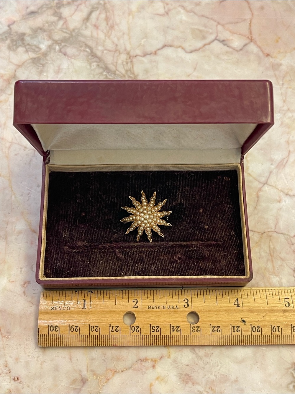 Vintage Embossed Bakelite Jewelry Box in Burgundy and Olive Baltimore Americana